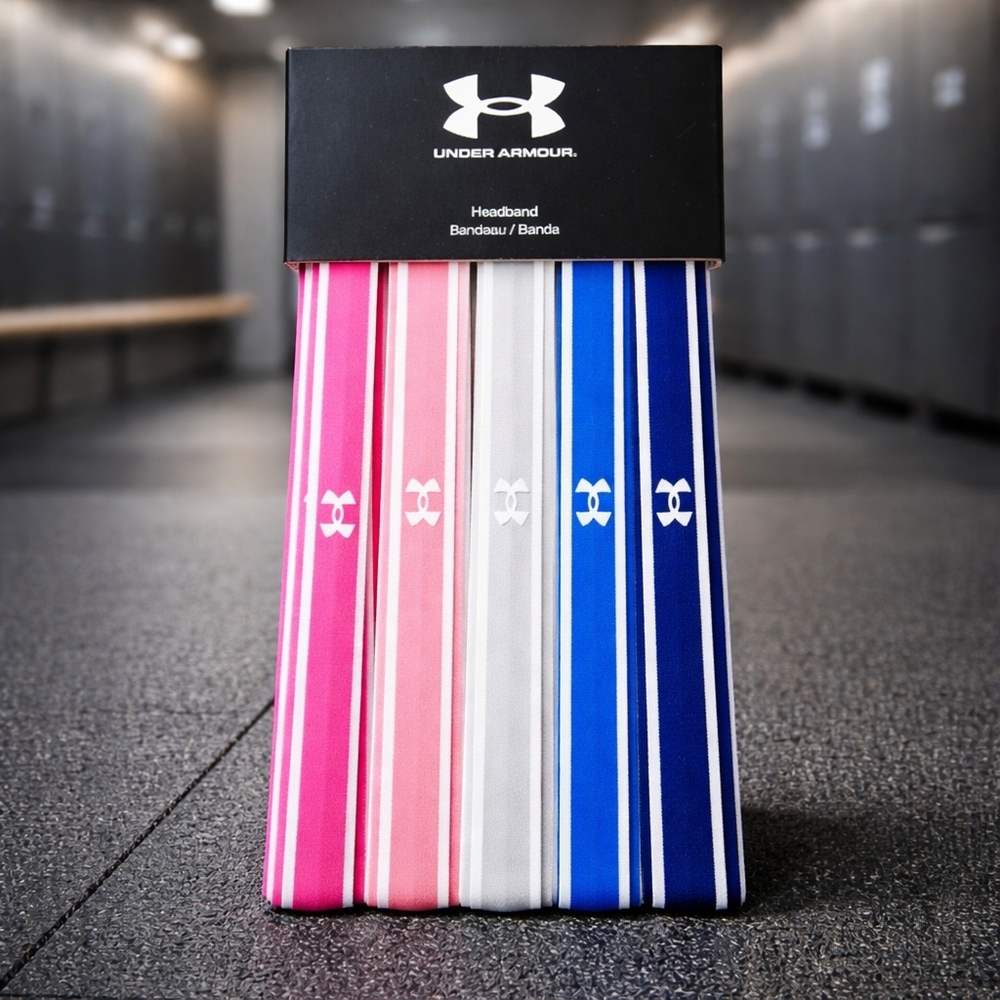 Nwt Under Armour 6pk Headbands Non Slip UA
